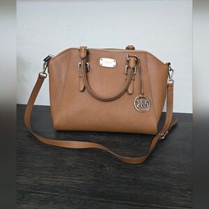 Michael Kors Tan Leather Satchel
